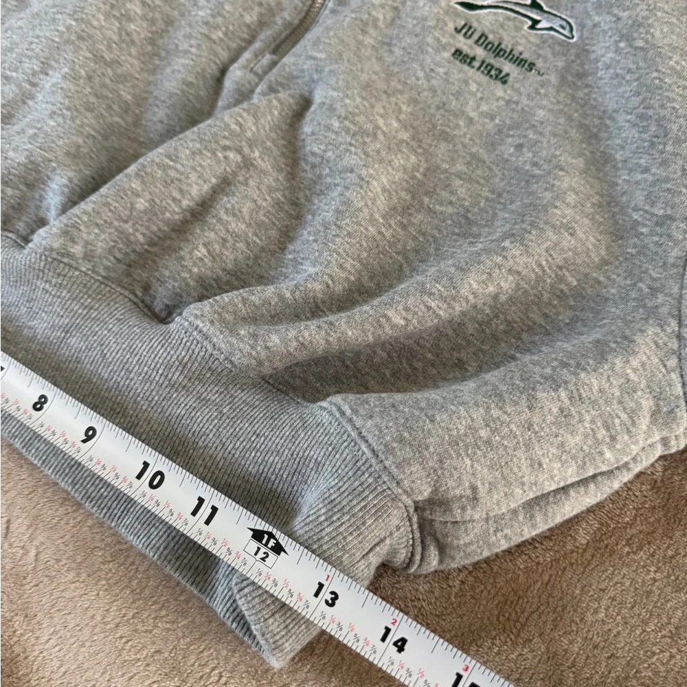 Nike JU Dolphins Cropped Quarter Zip Sweatshirt XS Gray Minimalist Athleisure - Picture 10 of 12